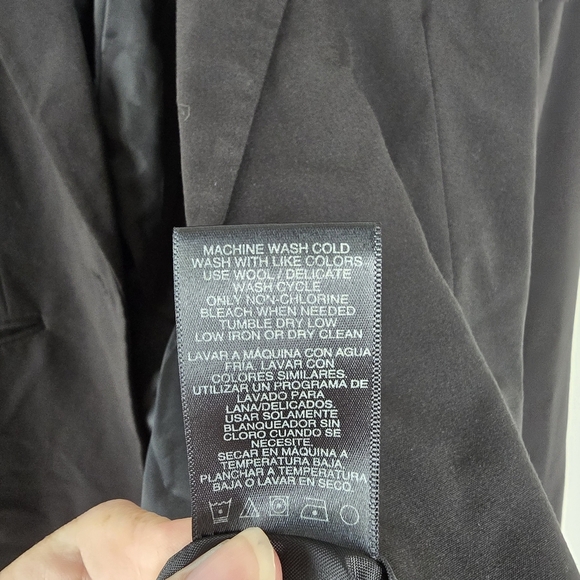 Norma Kamali Black Single Breasted Button Front Blazer Size 18 Careerwear - Picture 10 of 15